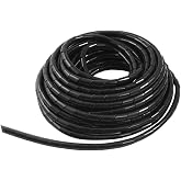 GTIWUNG 15 Metres Spiral Cable Organizer, Flexible Spiral Tube for PC TV DVD Stereo Antenna Cable Bundling Cable, Black