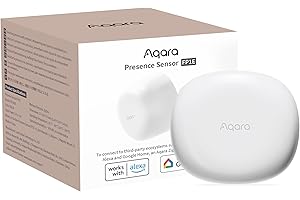 Aqara Sensore di Presenza FP1E Zigbee 3.0, RICHIEDE Aqara HUB, Sensore di Movimento Cablato Radar mmWave, Apprendimento Spaziale AI, Supporta HomeKit, Alexa, Google Home,SmartThings,Matter over Bridge
