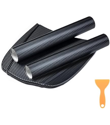 Pellicola Adesiva Carbonio 3D Per Auto/Moto - 100x250cm, Nero, Effetto Carbonio - Foto 4