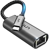 uni Adattatore da USB C a Ethernet Adattatore di Rete LAN Gigabit 1000Mbps in Alluminio Ethernet a Type C Thunderbolt 3 a RJ4