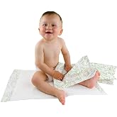Teqler Disposable Changing Pads: Essential for Changing Nappy During Outings or Travel, with Different Children's Prints, Hyg