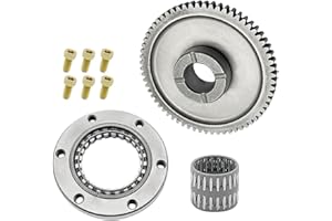 Mabutingti Embrayage de démarrage à cliquet, pignon, roulement et joint pour Yama-ha Raptor 350 Warrior 350 Kodiak 400 Big Bear 350 400 Wolverine 350 Moto-4 350
