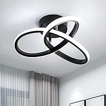 Plafonnier Led Moderne, 22W Luminaire Plafonnier Led Courbé Design Plafonnier Led Moderne, 22W Luminaire Plafonnier Led Courbé Design