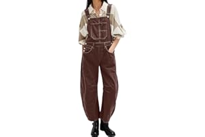 loveimgs Women Y2k Baggy Barrel Jeans Overalls Wide Leg Denim Pants Bib Overalls Jumpsuit Boyfriend Patchwork Jeans