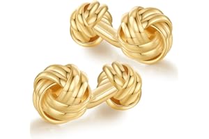 HONEY BEAR Gemelos trenzados con nudo para hombres camisa boda regalo de negocios