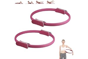 MAGIC SELECT Aro de Pilates para Entrenamiento - Anillo de Yoga con Doble Asa – Círculo Pilates Fitness de Resistencia y Flexibilidad - Aro mágico para piernas y Brazos.
