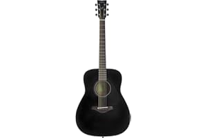 Yamaha FG800 the iconic beginner's acoustic guitar with an authentic sound for adults and teenagers, 4/4 wooden guitar in black