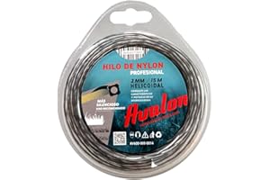 Avalon - Filo elicoidale in Nylon Universale per decespugliatore e Tosaerba (2 mm x 15 m)
