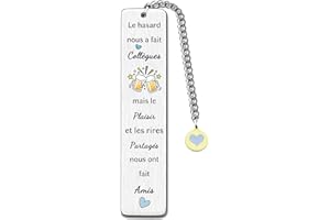 FCZIVA Marque-Page Meilleurs Amis Cadeaux D'anniversaire Hommes Collègue Noël Souvenir Motivation Noël Cadeaux Personnalisés Inspirants Thanksgiving Retiré Rappel Génial Bon Ami Toujours Amitié Spéciale