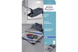 AVERY Zweckform - Pochette de 10 transparents, 2503 , Format A4, Impression jet d'encre