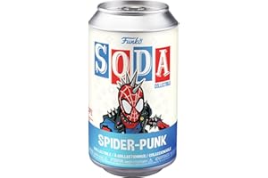 Funko Vinyl SODA: Spider-man: Spider-Punk - 1/6 Odds for Rare Chase Variant - Spiderman Into the Spiderverse 2 - kolekcjonerska figurka winylowa - pomysł na prezent - oficjalny towar - zabawki dla
