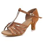 Chaussures De Danse Modern Jazz SWDZM FR-883 – Rose, 40 EU, Semelles Fendues, Talon 4,5 Cm