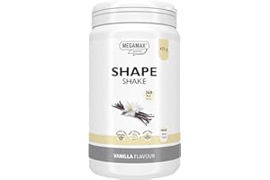 ‎MEGAMAX NUTRITION MEGAMAX Shape Shake Vanille – Abnehmshake mit Protein, Vitaminen & Mineralstoffen – Mahlzeitenersatz zum Abnehmen – Diät-Shake mit Vanillegeschmack – 425 g Pulver