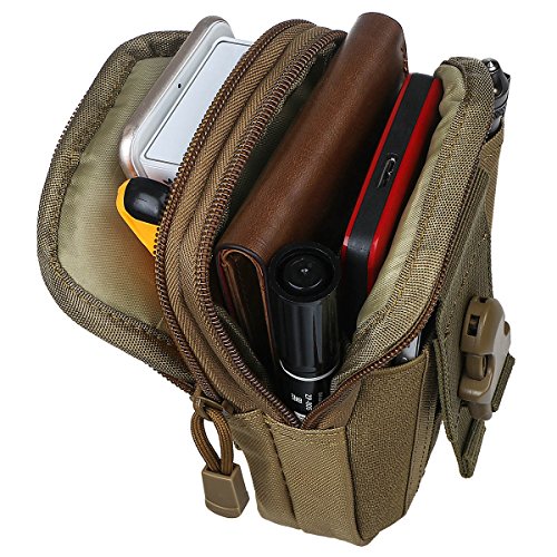 xhorizon TM FX 1000D Nylon Molle Outdoor Gro   Kapazit  t   bergr    e Taktisch Smartphone Halfter EDC Carry Zubeh  r Taillep  ckchen Tasche H  lle mi