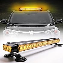 8-Pack Amber LED Strobe Lights - 12V-24V Emergency Warning Lights For Trucks & Vehicles