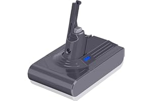 KUNLUN Batteria per Dyson V8 SV10, Batteria Sostitutiva Agli Ioni di Litio da 4500 mAh per Dyson V8 Absolute V8 Animal V8 Fluffy V8 Motorhead Aspirapolvere