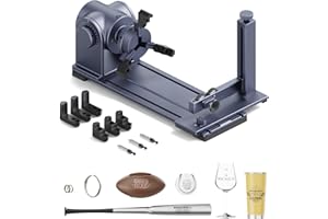 LaserPecker Estensione rotativa per LP4, LX1/LX1 Max - Mandrino rotante per incisione di coni, cilindri, sfere, bicchieri da vino, anelli, ecc