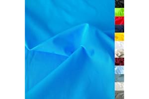 TOLKO Cotton Fabric | 42 Strong OekoTex Colours, Cotton Muslin, Plain Dress, Decorative, Sold by the Metre, 150 cm, Wide Curtain Woven Fabric Cover, 50 cm