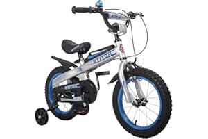 ‎HH HILAND HILAND Knight 12/14/16 Zoll Kinderfahrrad für Kinder Jungen 2-7 Jahre alt Fahrrad mit Stützrädern Klingeln Handbremse