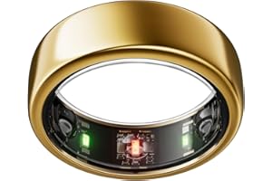 Oura Ring Gen3 Horizon - Misura 7, Gold | Monitora sonno, frequenza cardiaca e fitness - Batteria fino a 7 giorni - Compatibile con iOS/Android - Provalo con il kit di misurazione Oura