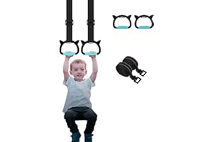 FREHOMEE New Gymnastic Rings,Both for Adults and Kids,Support 360LBS,Home Fitness Equipment for Children, Kid's Indoor Pull-up Bar for Stretching and Height Increase…