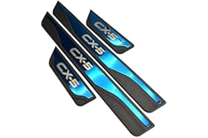 AILZNN Door Sills Scuff Plate for Mazda CX-5 CX 5 CX5 2013 2015 2017 2018 2019 2020, Stainless Car Door Sill Protector Welcome Pedal Plate Guards Car Styling Accessories, 4pcs