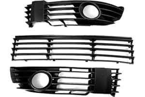 HZ-DESIGN Lüftungsgitter Blende Grill Set Rechts + Links Mitte Mittelgitter kompatibel mit Passat 3BG