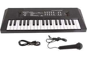 BEDIFFER Exquisito teclado musical profesional de piano de 37 teclas para amantes de la música para estudiantes