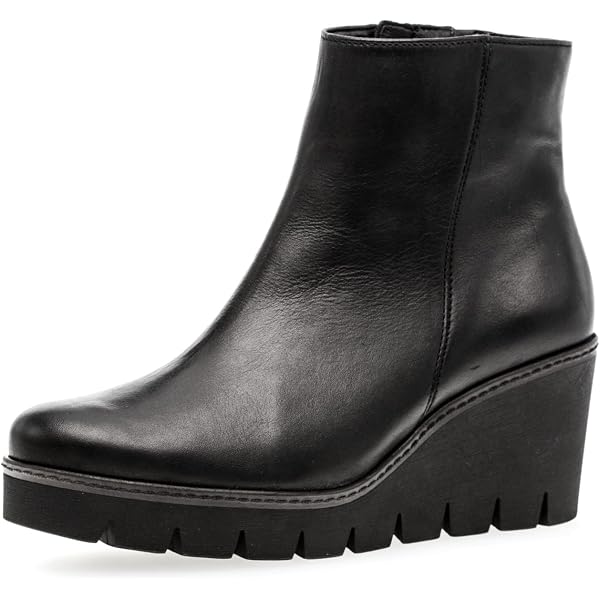 Gabor Stivaletti Stringati Donna In Vernice - Modello Best Fitting Con Tacco 3,5 Cm E Cerniera - 4