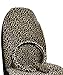 Car Seat Covers Classic Plush Leopard Comfortable and Warm 1 Seat Cover, 1 Steering Wheel Cover,1 seat Belt Cover