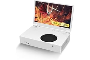 G-STORY 15,6" Moniteur pour Xbox Series S, écran Portable IPS 2K 165Hz pour Xbox Series S, Moniteur de Jeu Portable pour Xbox Series S avec Deux Haut-parleurs, Deux HDMI, HDR, Freesync, Mode Jeu