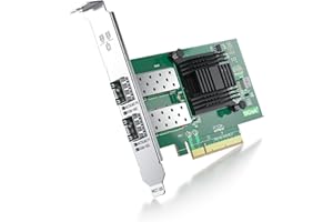 ipolex 10Gb Network Card, 2x SFP+ Port, 10GbE NIC Compare to the Intel X520-DA2, Support Windows Server/Windows/Linux/VMware (Not Support Mac OS, Bypass Mode)