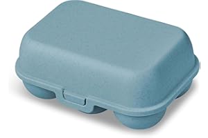 Koziol Huevera Eggs To Go Mini, para 6 huevos Plástico Nature Flor Azul 7186716