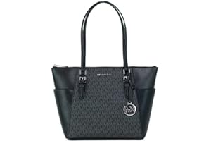 Michael Kors Charlotte Large Top Zip Tote (black sig)