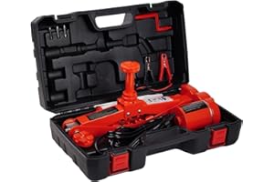 ROGTZ Electric Scissor Car Jack Kit, 3 Ton 12V Portable Auto Car Lift with 44.9 cm Range for SUV/Sedan, Floor Jack for Tire Change & Roadside Emergency