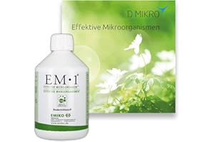 EM1 Urlösung Emiko zur Herstellung von EM aktiv + Broschüre über Effektive Mikroorganismen DIMIKRO (0,5L)