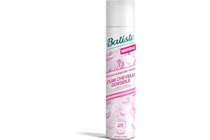 Batiste Shampooing Sec, Cuir Chevelu Sensible Légèrement Parfumé, Testé Dermatologiquement, Respecte le Cuir Chevelu, Sans Rinçage, Formule Légère pour des Cheveux Rafraîchis, à l'Aloe Vera, 200ml