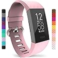 Yousave Accessories Compatible Straps For Fitbit Charge 3, Fitbit Charge 4 Strap for Women and Men, Silicone Fitbit Charge 3 Wristband, Sport Wrist Strap for the Fitbit Charge 3 and 4 - Available in 18 Colours