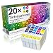 Produktbild N.T.T.® 20 x Stück XL Druckerpatronen / Tintenpatronen kompatibel zu T1811-T1814 Epson Expression Home XP-102 ; XP-202 ; XP-205 ; XP-30 ; XP-302 ; XP-305 ; XP-402 ; XP-405 ; XP-405WH; XP-212 ; XP-215 ; XP-312 ; XP-315 ; XP-313 ; XP-412 ; XP-415