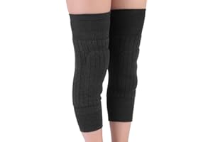 Leinggg Winter-Kniebandage aus Wolle, für den Winter, Wolle, Knieschützer, verdickend, schützt das Knie, gegen Kälte, weich, atmungsaktiv, für Sport, Gesundheit, Fitness