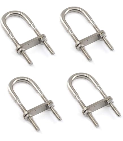 Anneaux tige filetée inox A4 ( Lot de 2 ) M8mm Longueur 100mm inox 316