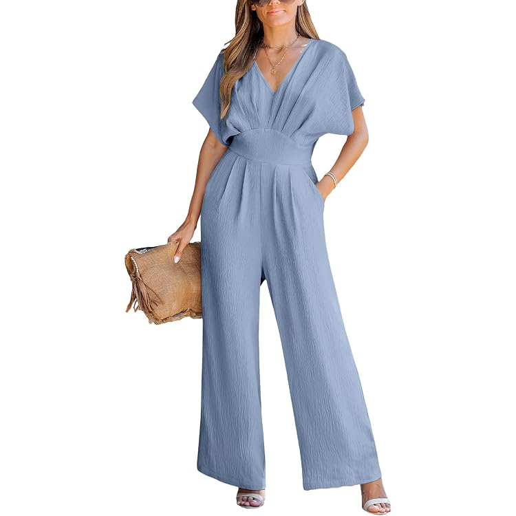 Tutina CUPSHE X Madison Monospalla Con Fiocco Romantico E Gamba Larga – Elegante E Moderna - 2