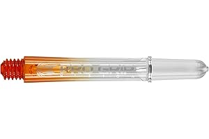 TARGET DARTS TARGET Pro Grip Vision Shaft con anello in alluminio, arancione, 3 pezzi