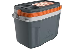 TERMOLAR Nevera Portátil Rígida La más Completa. Acceso Superior. Gancho Gafas y Llaves. Caja Térmica. para Camping Playa Picnic