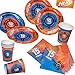 Produktbild Neu 2019: 69-teiliges Partyset * NERF * für Kindergeburtstag mit 12 Teller + 12 Becher + 20 Servietten + Deko | Kinder Geburtstag Set | Kinder lieben Diese Hasbro Blaster