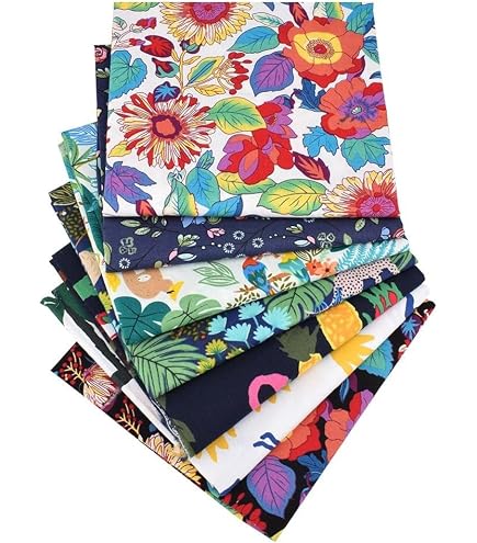 12 Strisce Di Tessuto Di Cotone 100% Per Patchwork, 8x100 Cm, Multicolori, Per Cucito E Trapuntatura