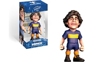 MINIX Diego Maradona Figur in Gelb und Blau, Argentinien, Sammlerstücke 12 cm, Geschenkidee für Kinder und Erwachsene, Fußballfans - MN13180