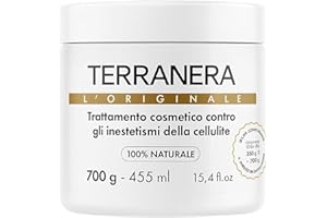 ALOHALABS Fango Anticellulite Drenante ad Effetto Rapido – Tonifica e Leviga la Pelle – Combatte gli Inestetismi della Cellulite – 700gr Terranera