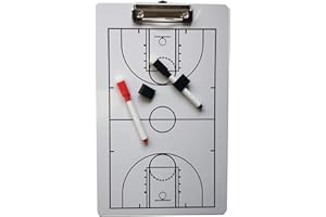 Tagtight Taktiktafel Fußball Dry Erase Trainer Trainermappe, Basketball -Board mit Boardmarker und Stifthalter, Whiteboards für Strategisierung, Techniken, Spielen (35 x 22 cm)