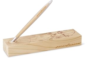 Pininfarina "Cambiano | Bolígrafo de aluminio y madera de nogal con punta Ethergraph, caja de regalo